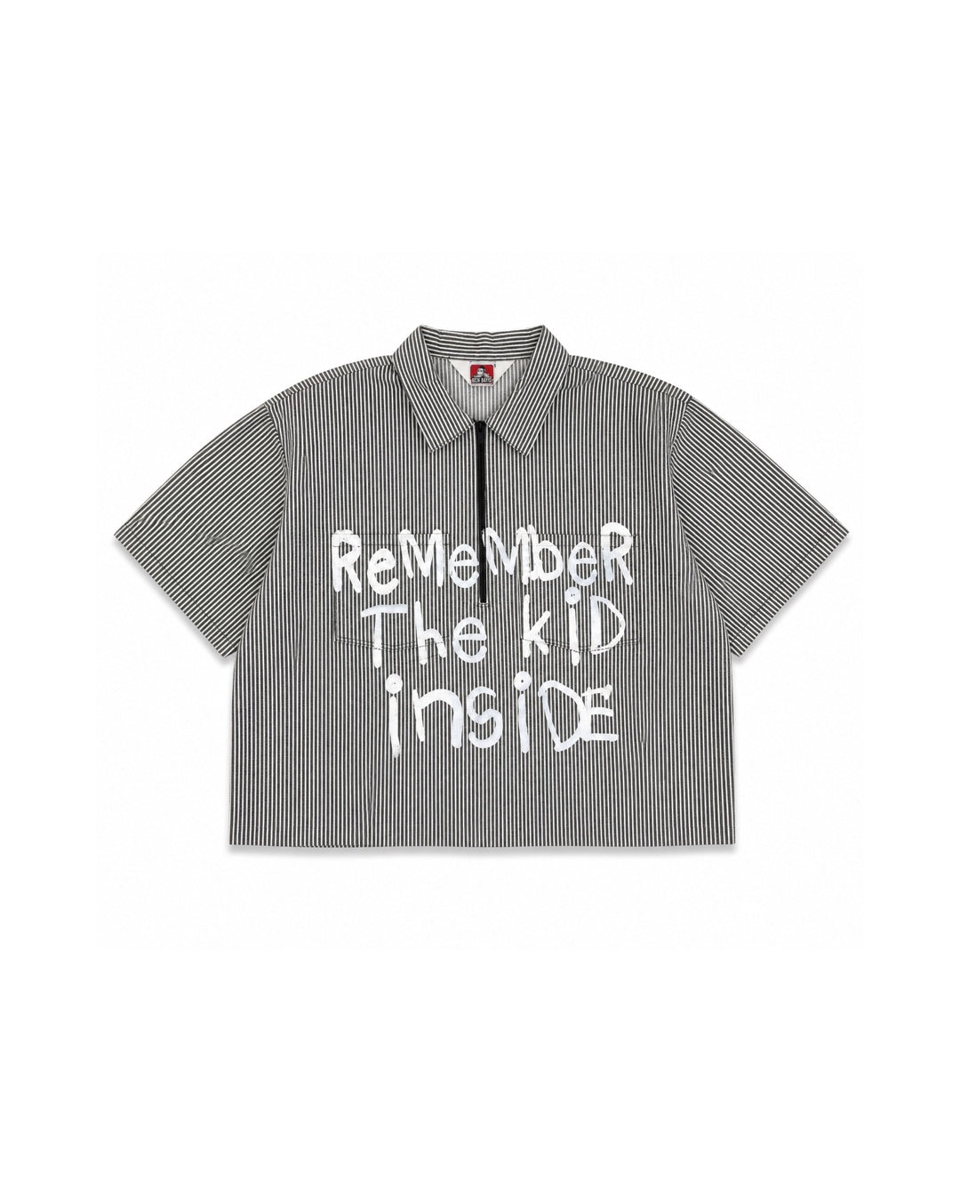 REMEMBER THE KID INSIDE — Women’s Cropped Work Tee (Ben Davis)