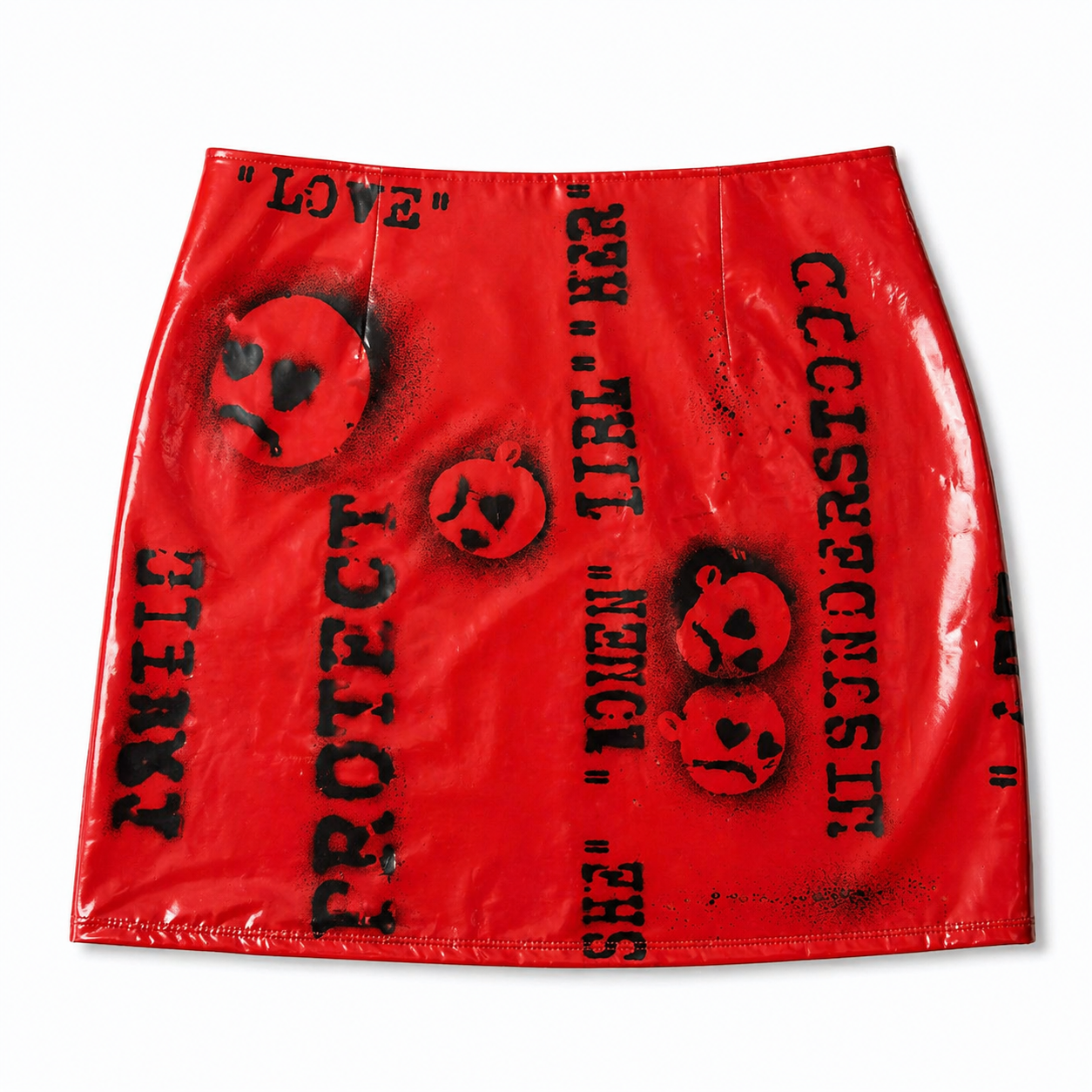 “Red Static Skirt"