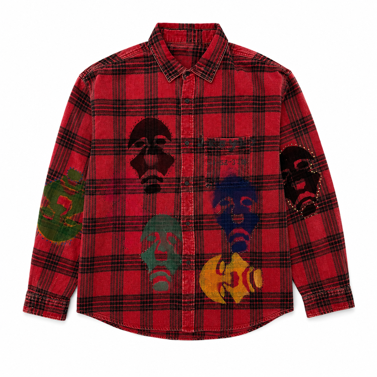 Art piece, not “flannel shirt.”