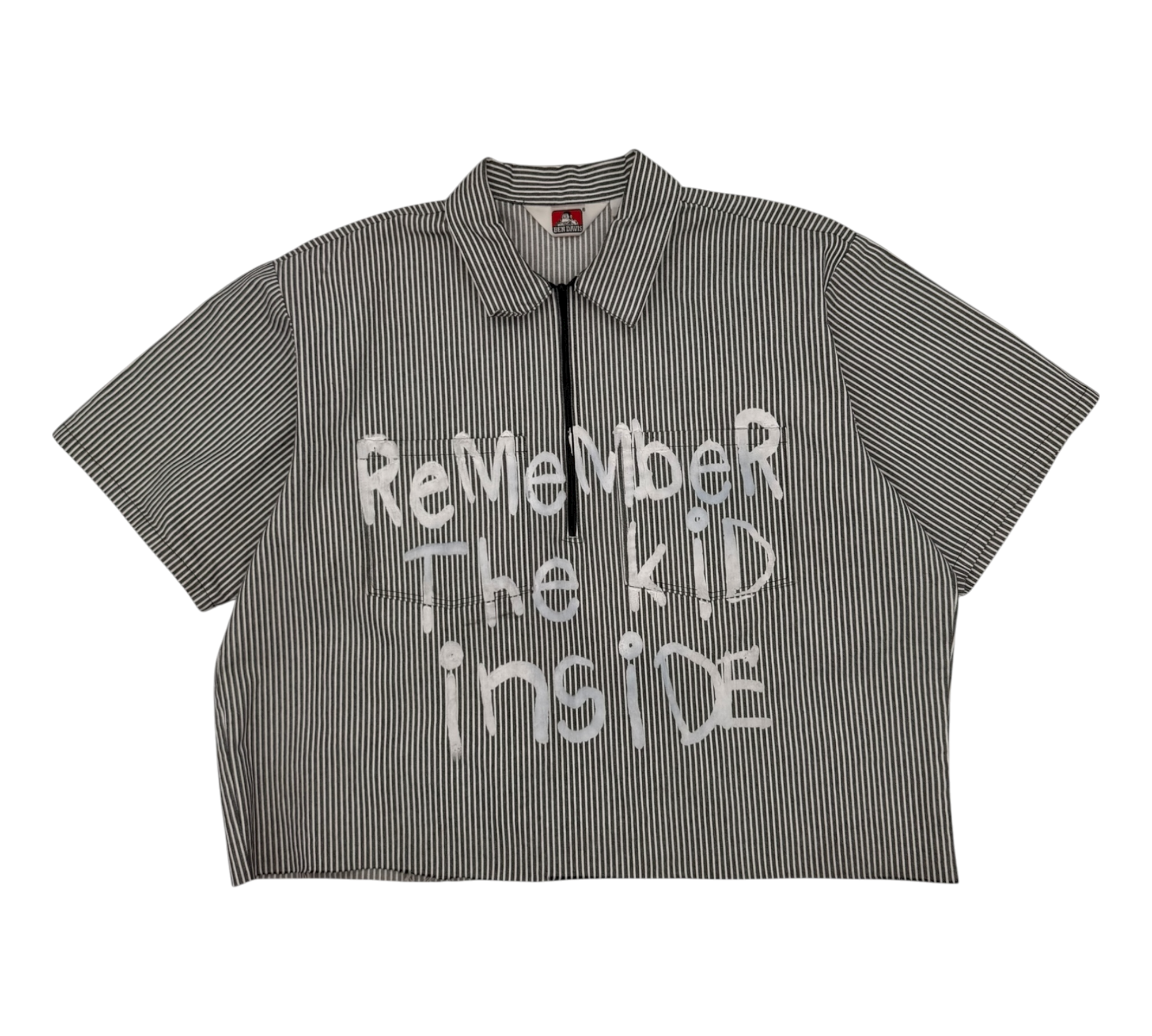 REMEMBER THE KID INSIDE — Women’s Cropped Work Tee (Ben Davis)