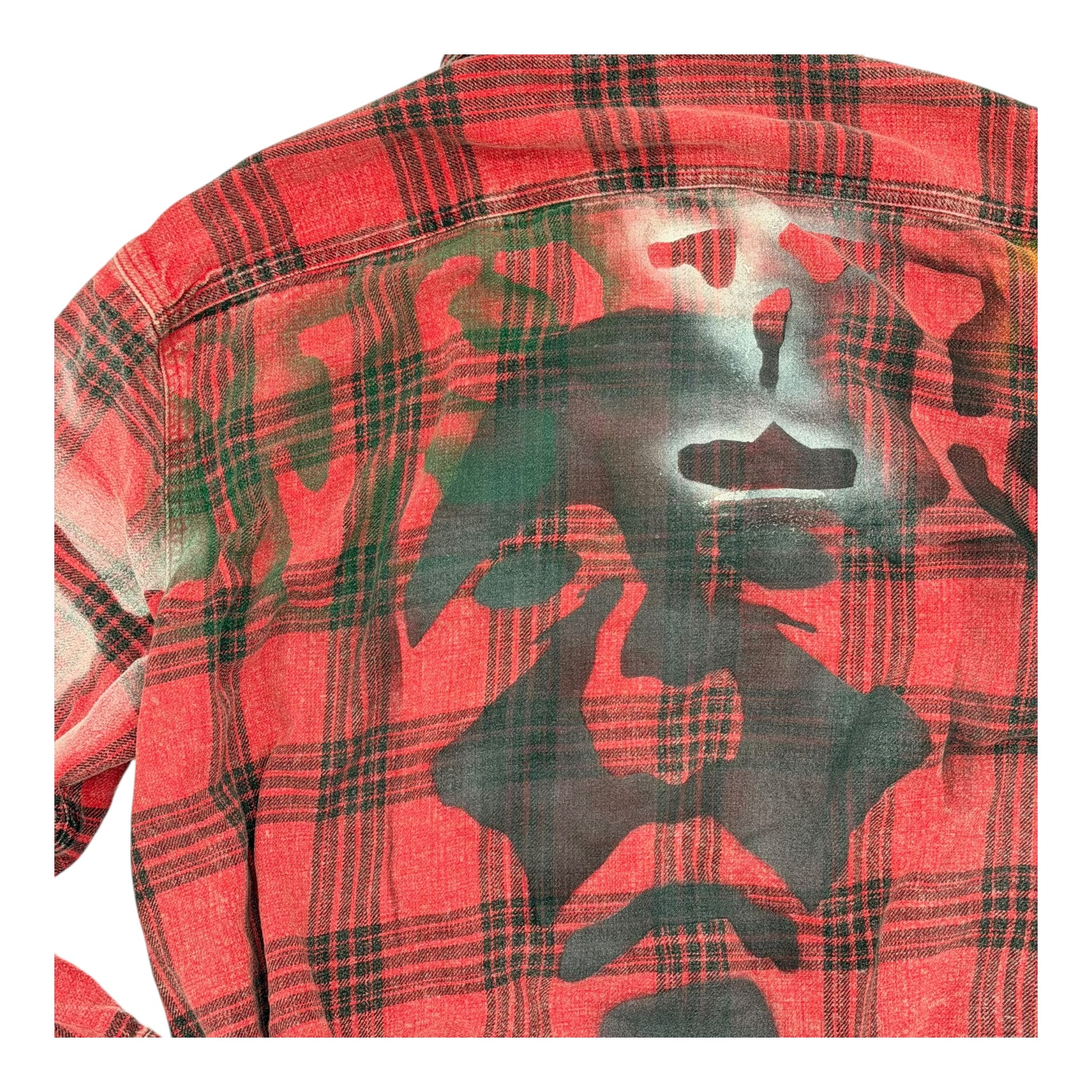 Art piece, not “flannel shirt.”